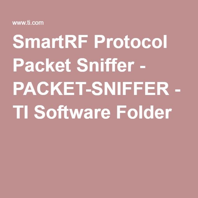 smartrf packet sniffer
